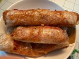 ไส้อั่วหมู แผ่นแป้งเวียดนาม ในหม้อทอดไร้น้ำมัน