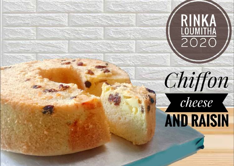 Chiffon cheese and raisin