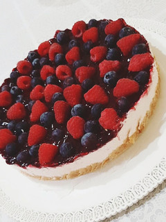 Foto di Cheesecake lamponi e mirtilli