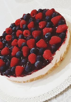 Foto di Cheesecake lamponi e mirtilli