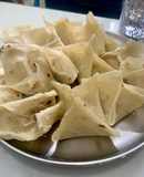 Left over roasted chicken cheesy wonton
