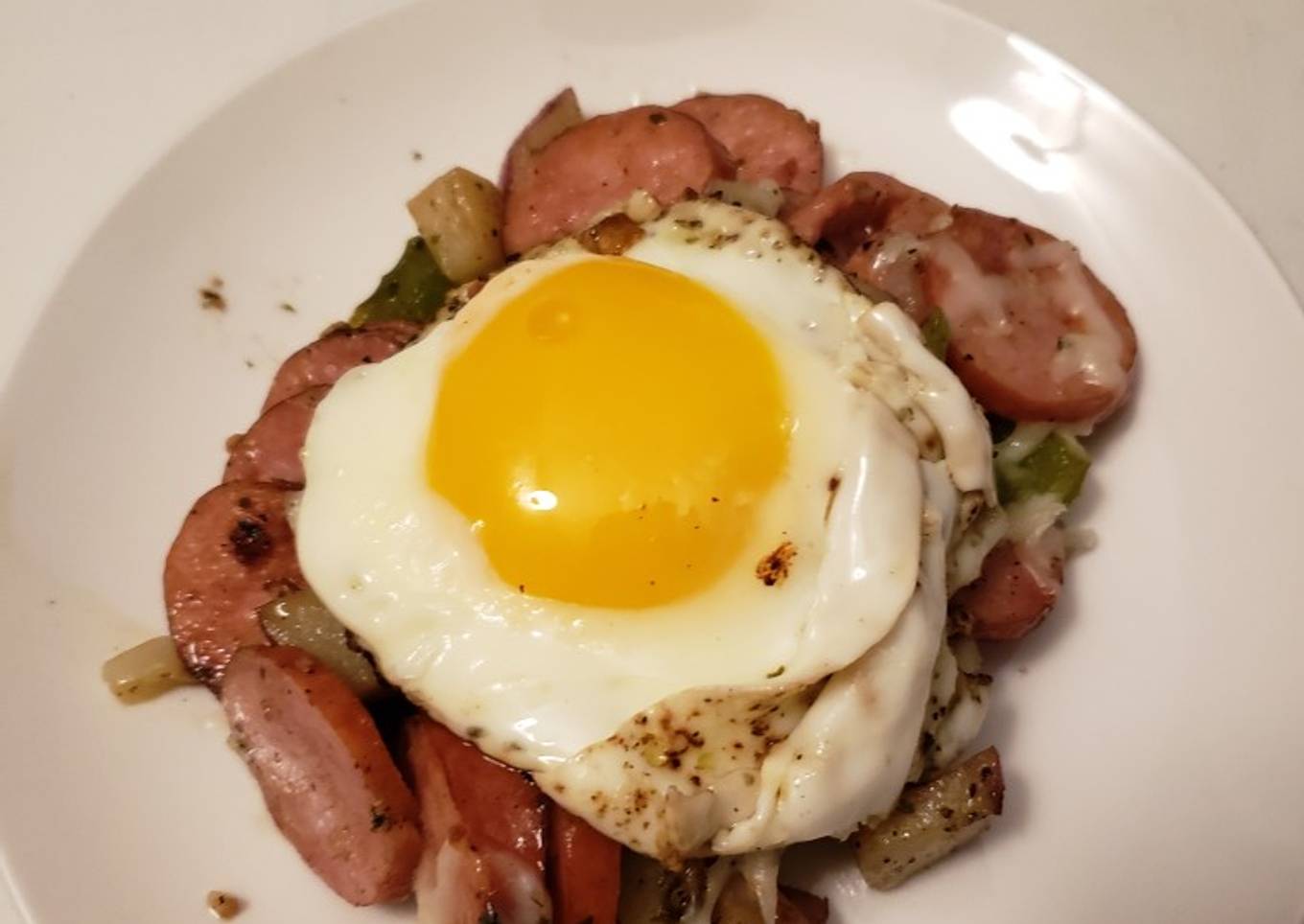 EASY Kielbasa Hash
