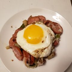 EASY Kielbasa Hash A picture of EASY Kielbasa Hash.