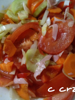 Una foto de Ensalada con jamón York
