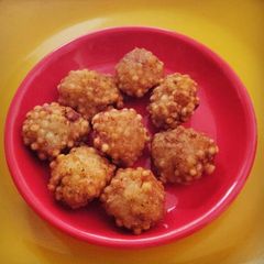Sabudana pakora A picture of Sabudana pakora.