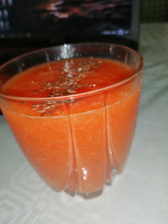 A picture of Pulpy fruit juice.
