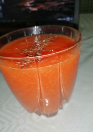 A picture of Pulpy fruit juice.