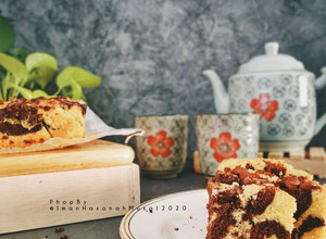 Gambar Kek Marble Oren Gluten Free