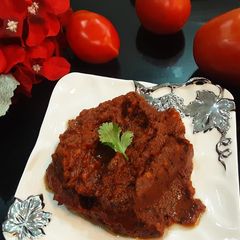A picture of Tamater ki chutney.