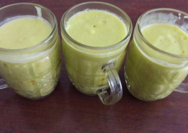 Resep Escream alpukat agar with white milk yumii😋 Anti Gagal
