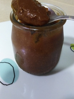 Una foto de Flan de persimon