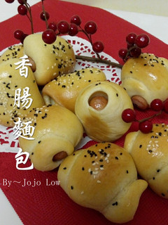 香腸麵包~直接法 的食譜成品照片