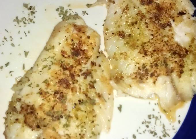Grilled Garlic & Herb Tilapia (foreman grill)