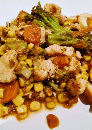 Brokkolis csirkemell ragu recept fotója