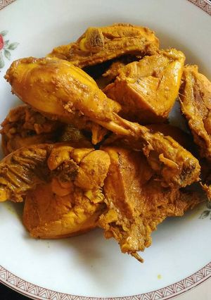 Foto resep Ayam ungkep bumbu kuning