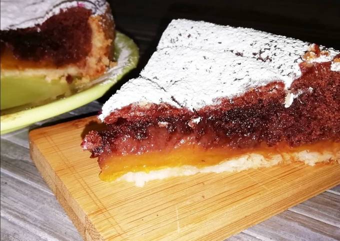 Ricetta di Premiato Crostata cachi e frangipane alle castagne