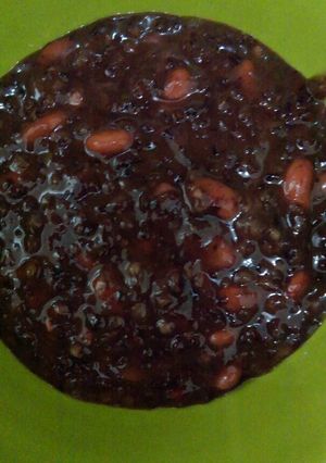 Foto resep Bubur ketan hitam kacang merah