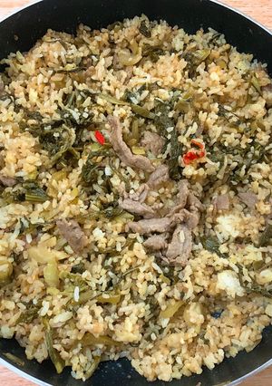 Hình của món Cơm rang dưa bò.