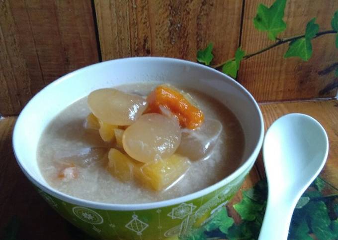 Kolak singkong,ubi orange & kolang kaling