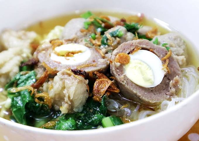 Resep Bakso Sapi Isi Telur Puyuh Oleh Dapur Adis Cookpad