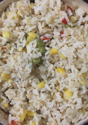 Una foto de Arroz primavera