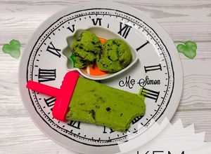 Hình của món Ăn vặt - Kem trà xanh Oreo.