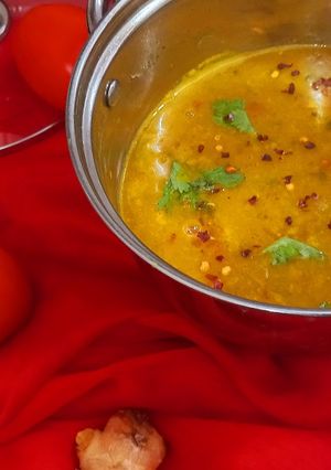 A picture of Arhar Moong Masoor Dal Tadka.