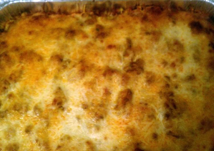 Tasty And Delicious of Baked Spaghetti w/ zucchini