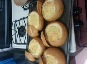 Una foto de Panecillos rellenos horneados!!