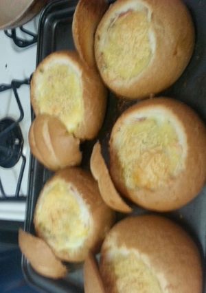 Una foto de Panecillos rellenos horneados!!
