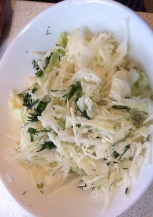 O poză a rețetei Salată de varză proaspătă.