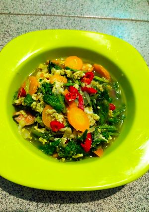 Foto resep Tumis sawi telur