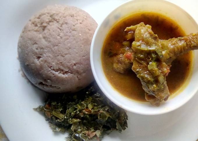 Kuku kienyeji, Ugali & Mboga Recipe by Raduma Jamse (0716271944) - Cookpad