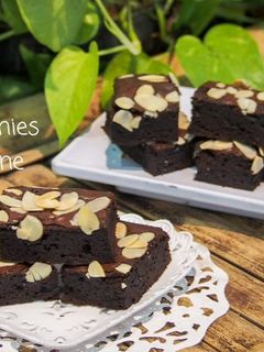 Foto resep Brownies chewy crust/fudgy brownies/brownies panggang