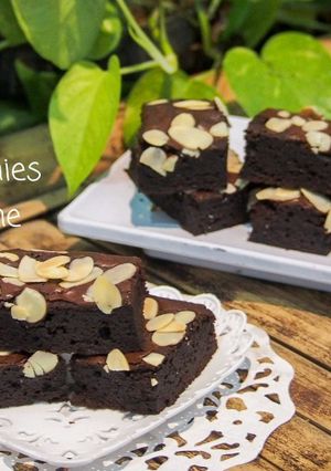 Foto resep Brownies chewy crust/fudgy brownies/brownies panggang