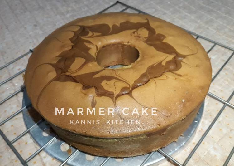 Resep 21. Marmer Cake (Bolu Jadul) yang Menggugah Selera