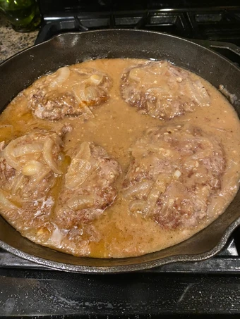 Easy Steps to Make Recipe Salisbury Steak that is Delicious, Tasty}