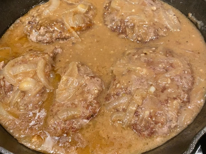 Easy Steps to Make Recipe Salisbury Steak that is Delicious, Tasty}
