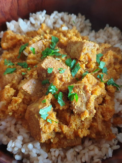 Una foto de Tofu tikka masala