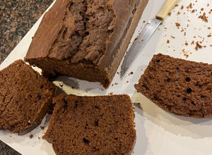 Una foto de Budín de chocolate súper húmedo SIN AZÚCAR CON STEVIA
