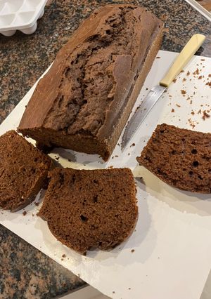 Una foto de Budín de chocolate súper húmedo SIN AZÚCAR CON STEVIA