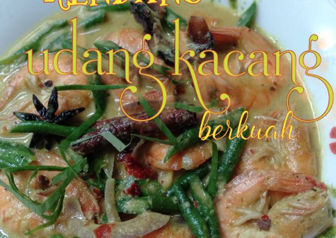 Easiest Way to Make Yummy Rendang udang kacang berkuah