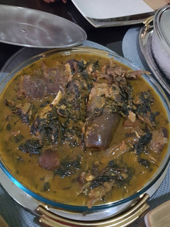 A picture of Bitter Leaf Soup.