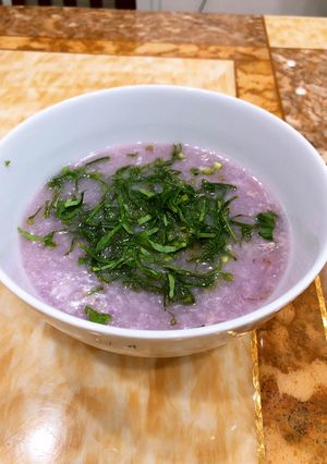 Hình của món Canh khoai mỡ thịt băm.