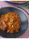 Arroz con lomo y col