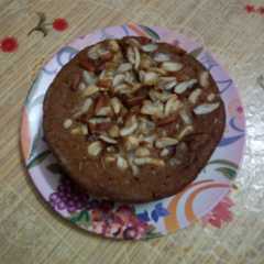 A picture of Bread badam cake.