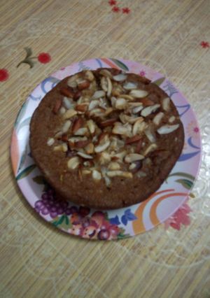 A picture of Bread badam cake.