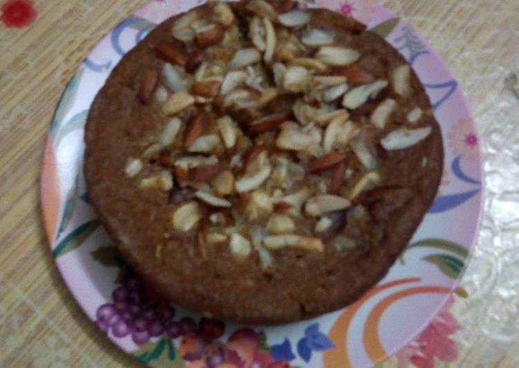 Bread badam cake