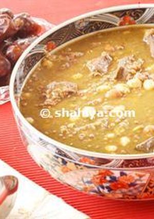 A picture of Moroccan Harira Soup.