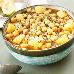 A picture of Moroccan Chickpea & Potato Soup.